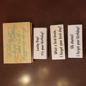 Wood Block Ink Stamp